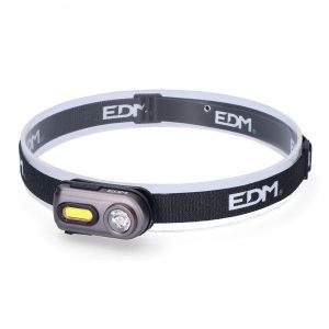 linterna de cabeza led recargable 3w5w 400lm recargable edm