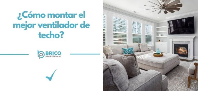 montar un ventilador de techo