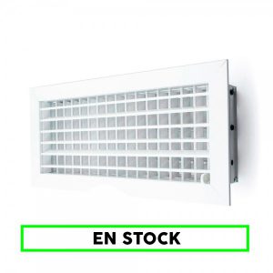 rejilla aluminio doble deflexion lamas orientables con compuerta de regulacion de caudal aire acondicionado